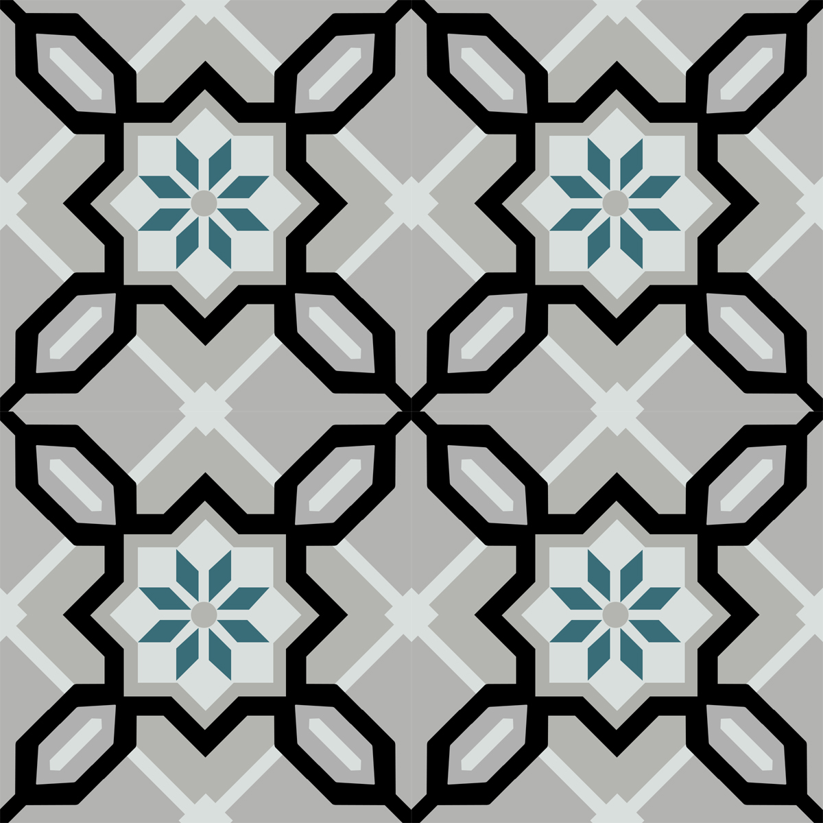 Gạch bông xia măng cổ điển VGB140